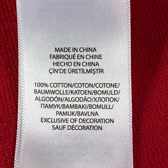 Polo Ralph Lauren Sweater, Red Pima Cotton Sweater with Blue Polo Pony, EUC - Picture 10 of 11